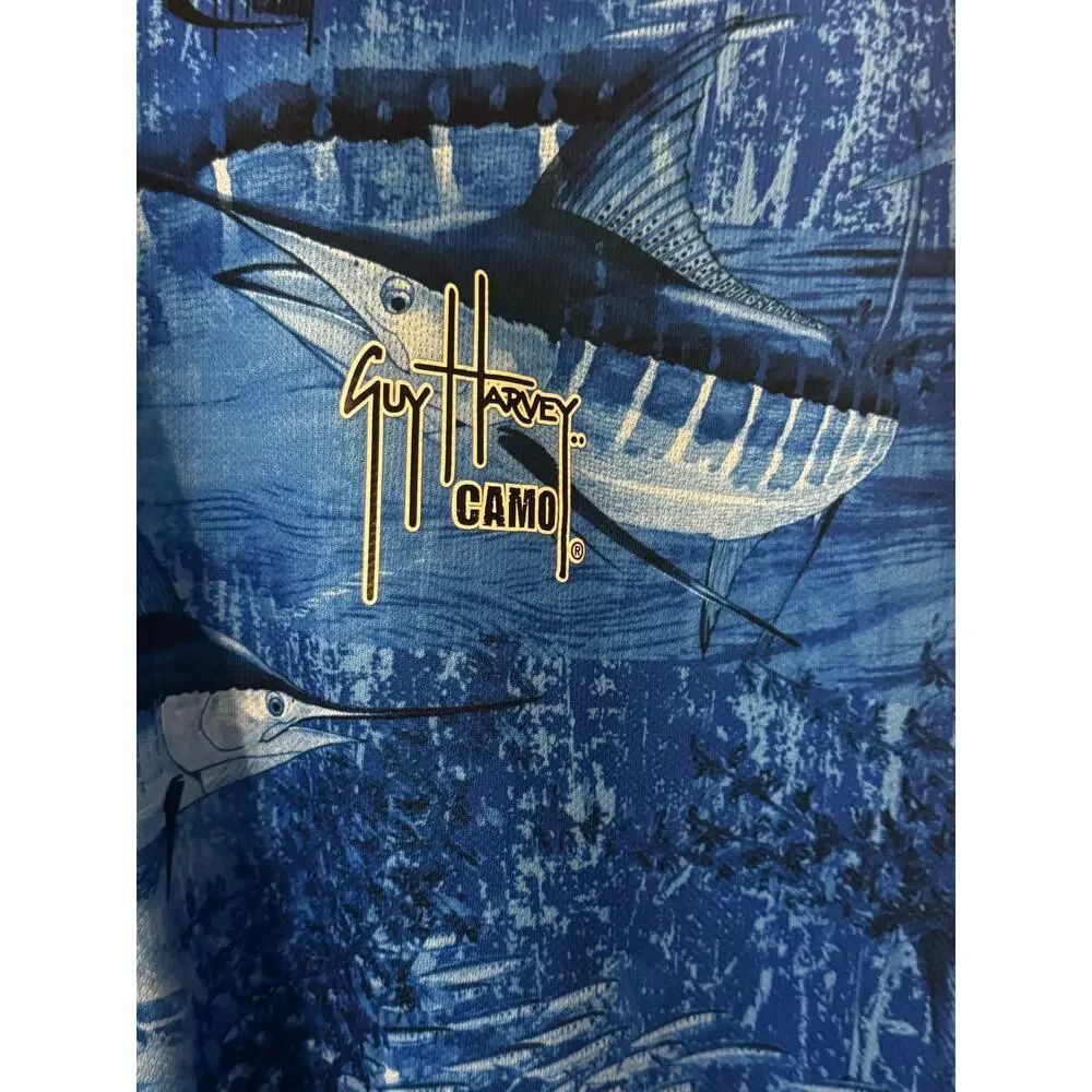 Guy Harvey‎ Men's Long Sleeve T-Shirt Camo by AFTCO Size L (44 Inch Chest) - Picture 4 of 8